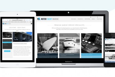 Preview of Motor Yacht Marine website in various devices